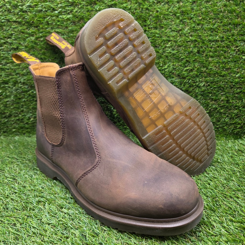 Dr. Martens 2976 SIZE 10.5 Men 11.5 Women Gaucho Crazy Horse Chelsea Boot Brown